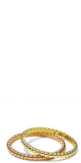 비즈 18K 골드 신부 반지